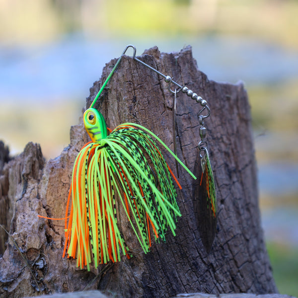 Reaction Tackle Spinnerbaits – 3-Pack, Double Willow, Ideal for Bass, Pike, and More!