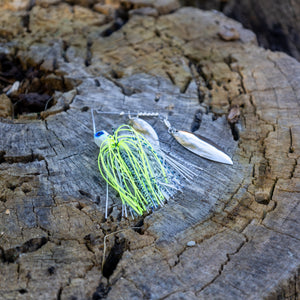 Reaction Tackle Tungsten Double Willow Blade Spinnerbait Jigs (2-Pack)