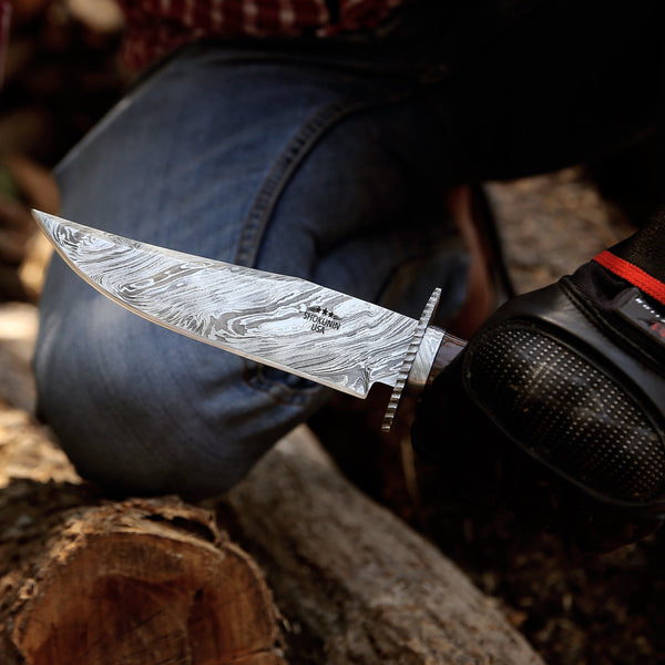 Excelsior Hunting Knife with Exotic Rosewood Handle