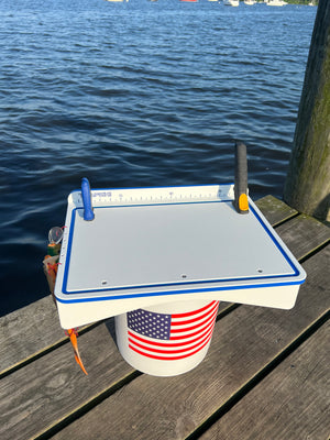 Made in the USA | Premium Single Bucket Raised 18" Fillet Table and Cutting Board
