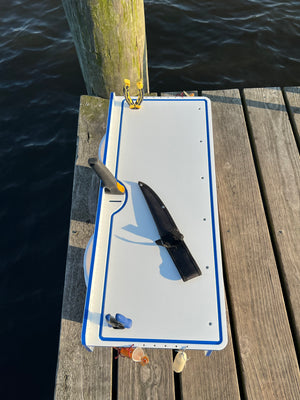 Made in the USA | Premium Double Bucket 33" Raised Fillet Table Cutting Board