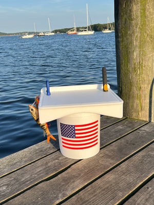 Made in the USA | Premium Single Bucket Raised 18" Fillet Table and Cutting Board