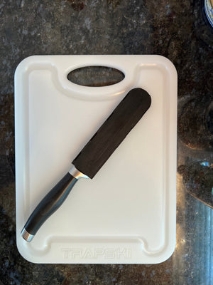 TRAPSKI Premium 1/2 Inch Thick HDPE Cutting Boards | Food-Grade Kitchen Prep Surface | Juice Grooves | Made in the USA - TRAPSKI