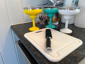 TRAPSKI Premium 1/2 Inch Thick HDPE Cutting Boards | Food-Grade Kitchen Prep Surface | Juice Grooves | Made in the USA