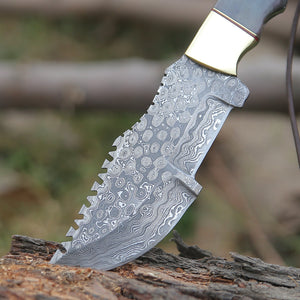 ShadowRidge Damascus Steel Premium Tracker Knife