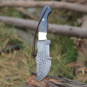 ShadowRidge Damascus Steel Premium Tracker Knife