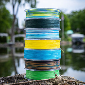 Reaction Tackle X8 Braided Fishing Line - Aqua Camo 8 Strand