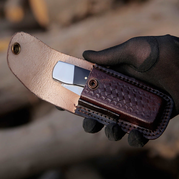 Buck Pocket Knife with Diamond Wood Handle