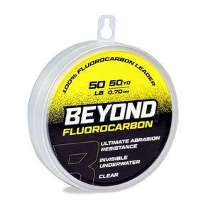 Beyond Fluorocarbon Leader Material 50YD - Pink Or Clear - TRAPSKI