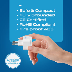 Italy Travel Adapter - Type L - 3 Pack (GP-12A) - TRAPSKI