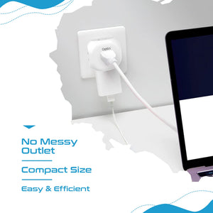 Europe Travel Adapter Set- 4 in 1 - Ultra Compact - Light Weight (PT-9C-7-4PK) - TRAPSKI