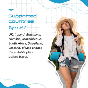 South Africa Travel Adapter Set - 4 in 1 - Ultra Compact - Light Weight (PT-7-10L-4PK) - TRAPSKI