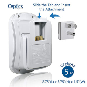 SWadAPt World Travel Adapter Attachments | Set of 7 Extra Attachments for WPS Series  - (AT-WPS)
