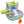 Inflatable Bounce House Bouncy Castle with Obstacle and Ball Pit with 520W Blower