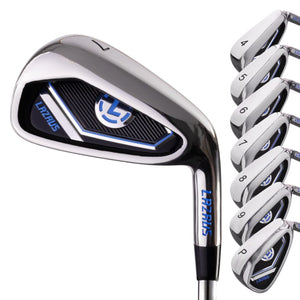 Lazrus Golf 13 pc Set - LAZ2 Driver, 3 Wedges Set, Irons (4-PW), Putter & Bag (optional)