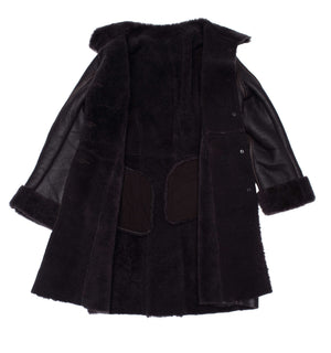 Women’s Shaunnas Buttoned 3/4 Length Shearling Coat