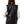 Tawana Black Front Open Leather Vest Jacket for Women