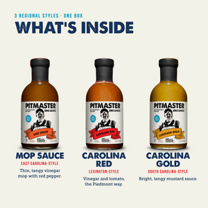 Pitmaster Ed Mitchell Carolina BBQ Sauce Variety 3-Pack