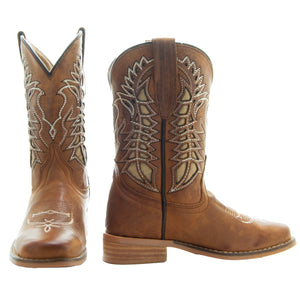 Kids' Tan Country Boots | Everyday Western Boots for Kids (K3007RU)