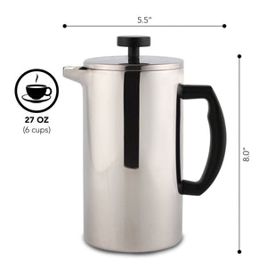 French Press Essentials Bundle, Stainless Steel
