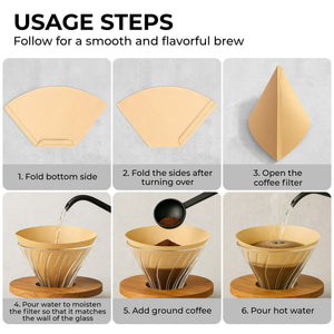 Organic Premium Coffee Filters #4, KFCF04B