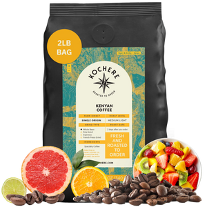 Kochere Coffee Kenyan Nyeri Embu AB Medium-Light Roast - Fruity, Balanced, Bright Cup