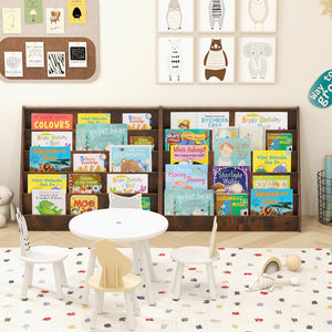 5-Tier Kids Bookshelf with Deep Compartments and Stable Baby Book Case