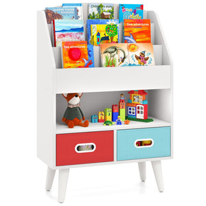 Kids Bookshelf with Open Compartment for Toddlers 3+ Years Old