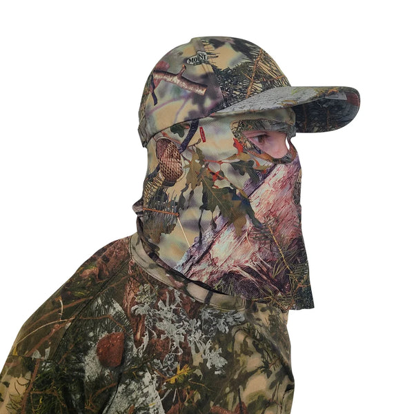 2-in-1 FRONT Face Mask and Camo Hat (Fitted and OSFM)