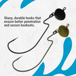 Reaction Tackle Lead Swing Football Jigs - 5-PACK - New