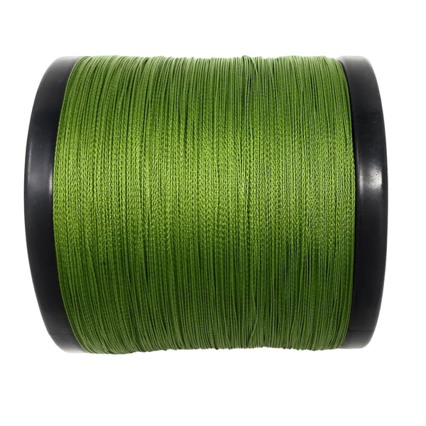 Reaction Tackle Braided Fishing Line - NO FADE Low-Vis Green