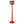 59 Inch Christmas Street Lamp with Sound-Activated Snow Globe Lantern-Red