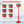 59 Inch Christmas Street Lamp with Sound-Activated Snow Globe Lantern-Red