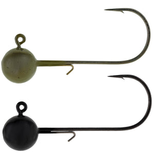 Reaction Tackle Lead Ball Jigs (10-Pack) – Premium Round Jig Heads for Soft Plastics - New