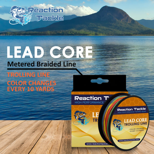 Reaction Tackle Lead Core Metered Trolling Braided Line