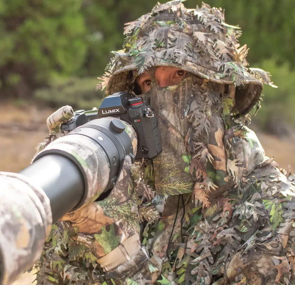 Leafy Camo Gloves (Fingerless or Touchscreen Tips)