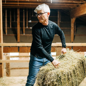 Lightweight Men's Wool Crew - 100% Merino Wool - TRAPSKI
