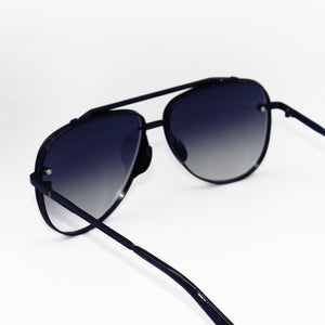 Luna - Tangle Free - Faded Black Aviator Sunglasses - TRAPSKI