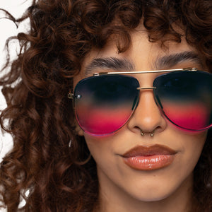 Luna - Tangle Free - Pride Aviator Sunglasses