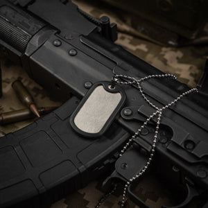 M-Tac Military Dog Tag with Rubber Silencer
