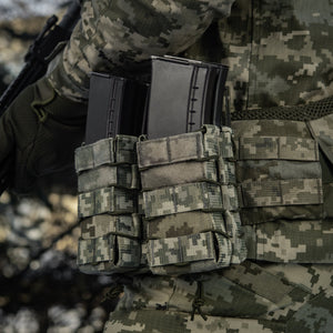 M-Tac Double AR/AK Mag Pouch with Flap