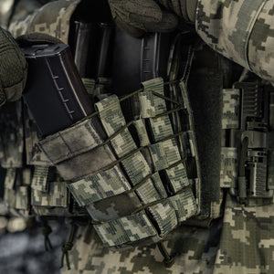 M-Tac Double AR/AK Mag Pouch with Flap