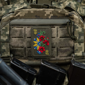 M-Tac Patch Ornament Poppy Embroidery