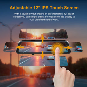 Rexing M2 Smart BSD ADAS Dual Mirror Dash Cam 1080p (Front+Rear) with GPS