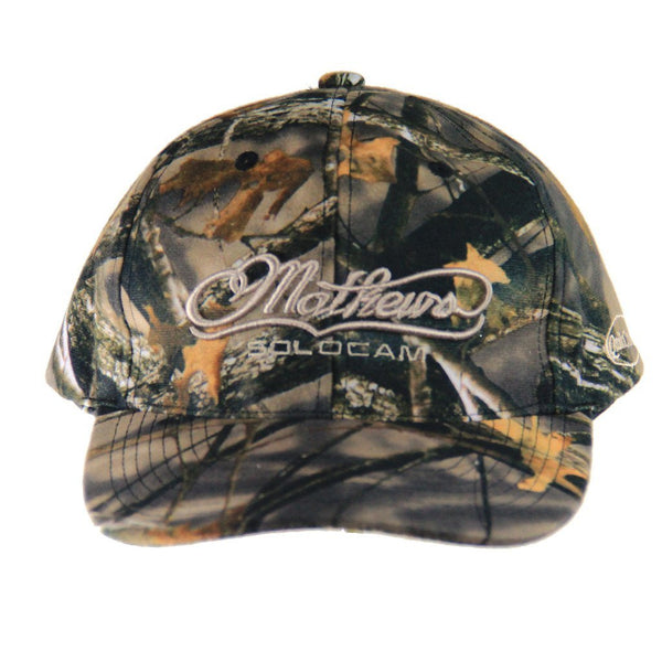 Mathews Logo Camo Hat with Face Concealment