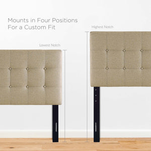 Emily Upholstered Fabric Twin Headboard by Modway