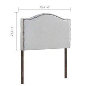 Curl Nailhead Upholstered Twin Headboard by Modway