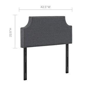 Laura Upholstered Fabric Twin Headboard by Modway