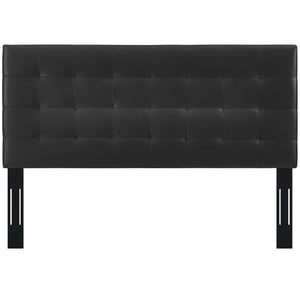 Paisley Tufted Upholstered Faux Leather Full/Queen Headboard by Modway