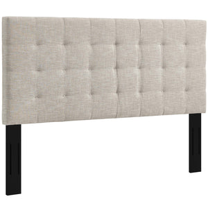 Paisley Tufted Upholstered Linen King and California King Headboard
